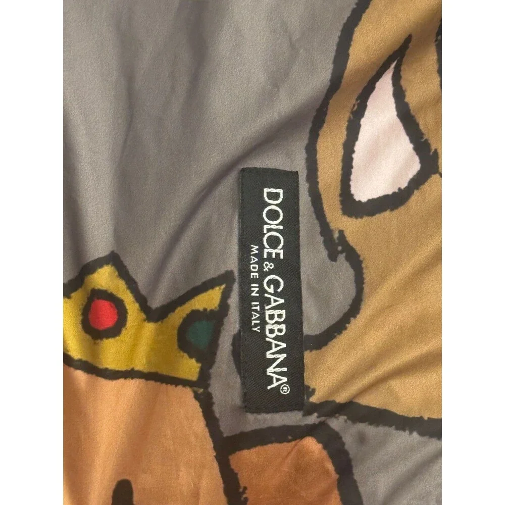 Dolce & Gabbana Men's K-way Dog Patch Jacket Ribbed Zip-Up Printed NEW  XL - Picture 3 of 12